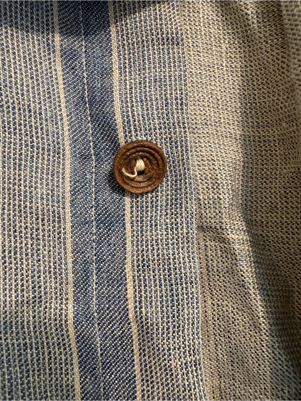46 West- Light Blue & Gray Striped Men's Breathable Lightweight Linen Jacket